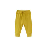 0-1-2-year-old baby's solid color band mouth casual pants - Almoni Express