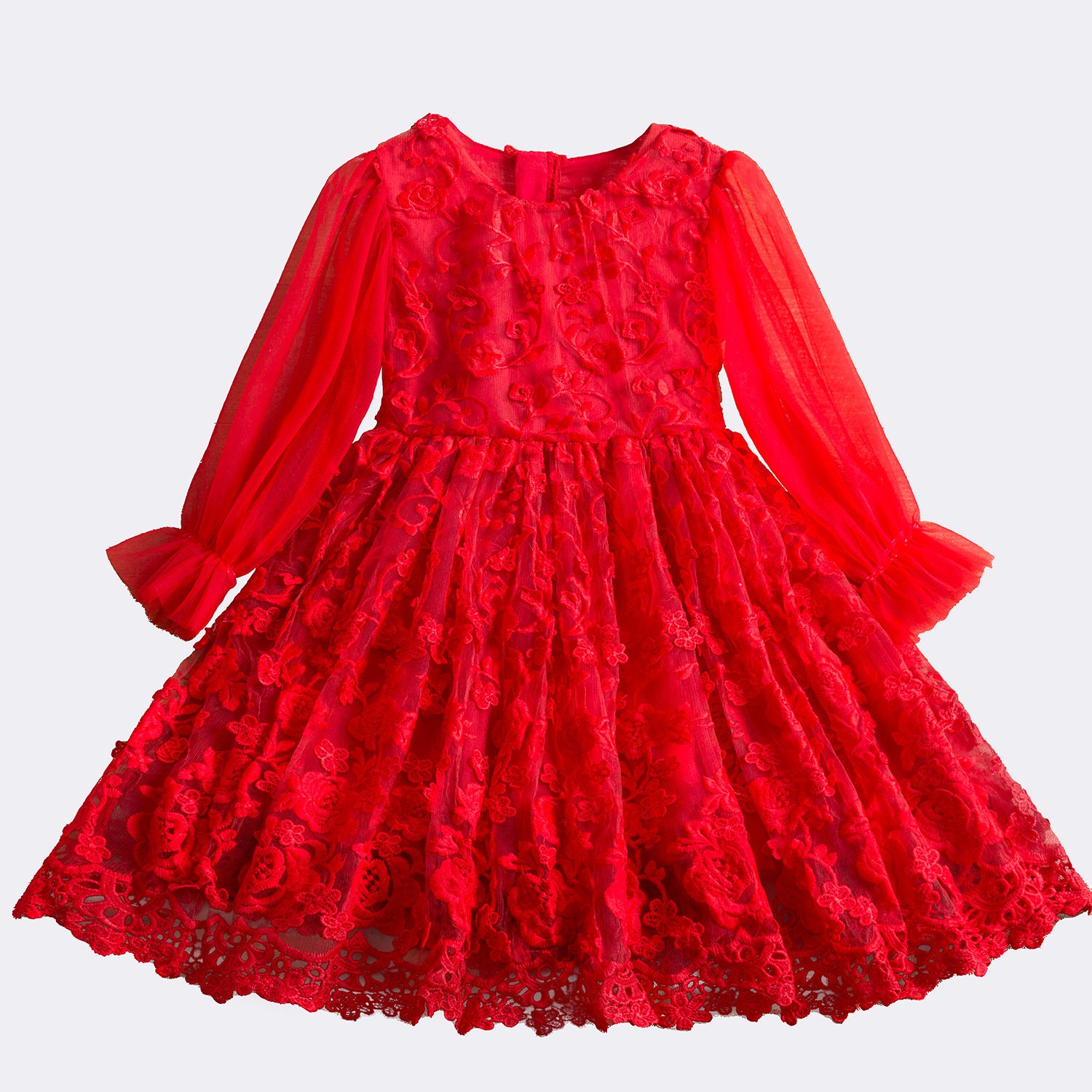 Children Dress Lace Dress Korean Fashion