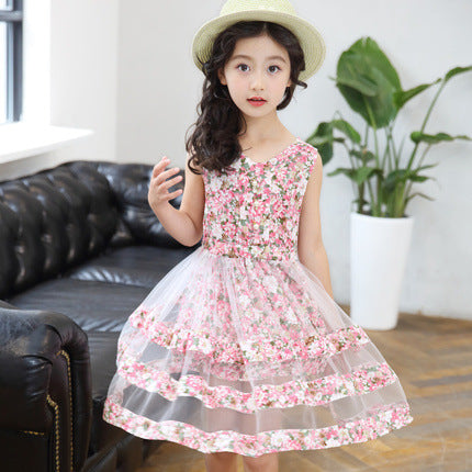 Summer Baby Girl Dance Floral Dress