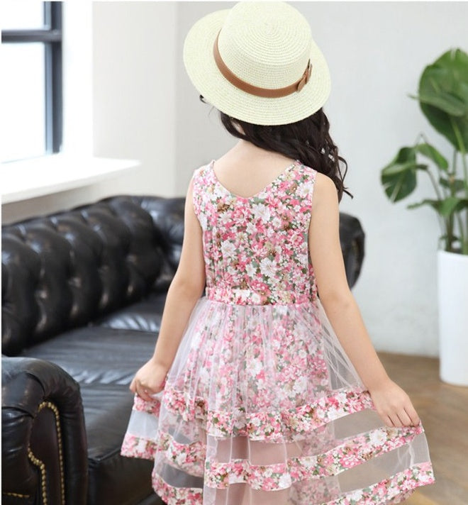 Summer Baby Girl Dance Floral Dress