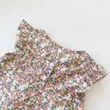 MILANCEL Baby Clothing Set Toddler Girls Floral Tops White Bloomer 2 PCs Girls Suit Newborn Clothes