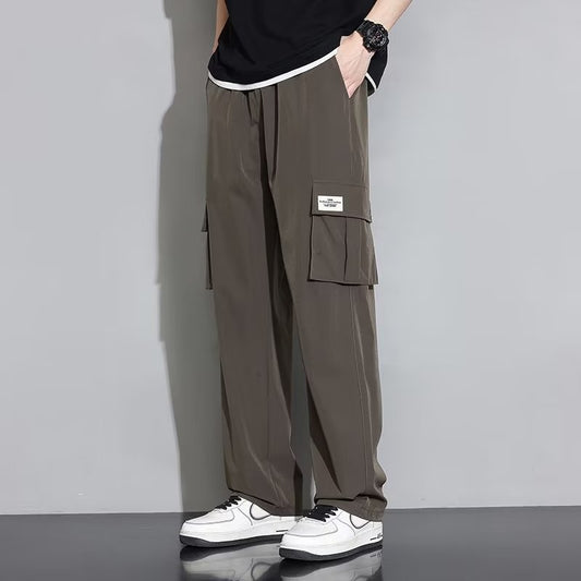 Men's Summer New Ice Silk Overalls