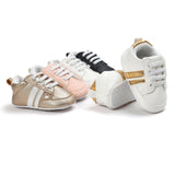 Baby Boy Girl Moccasins Shoes Infant PU Leather Non-slip Soft Newborn Sneakers - Almoni Express