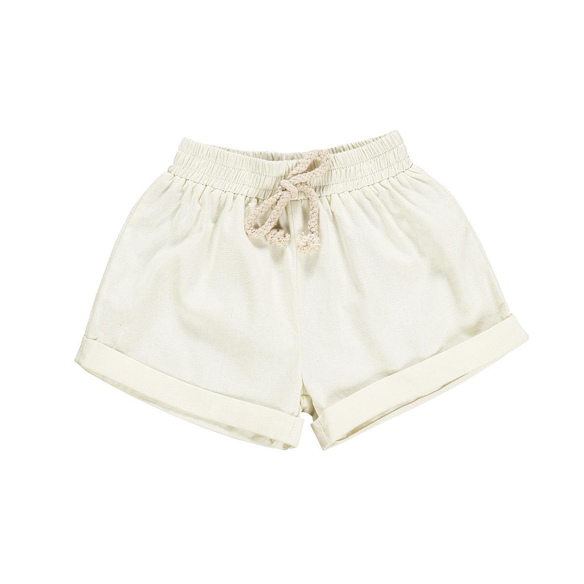 Baby children solid color shorts - Almoni Express