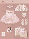 Baby High-end Gift Box Little Princess Dress Lace Dress Suit - Almoni Express