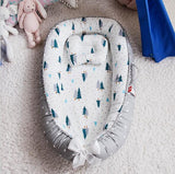 Baby Removable and Washable Bed Crib Portable Crib Travel Bed for Children Infant Kids Cotton Cradle - Almoni Express