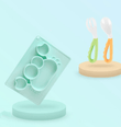 Baby Silicone Suction Cup Dishes Cartoon Learning Bowl Infant Feeding Bowls - Almoni Express