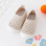 Baby Toddler Shoes Soft Sole Fly Knit Mesh Surface Breathable - Almoni Express