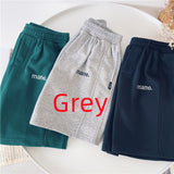 Summer Cotton Boys Casual Elastic Belt Shorts