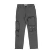 Original Gray Multi-pocket Straight Casual Overalls