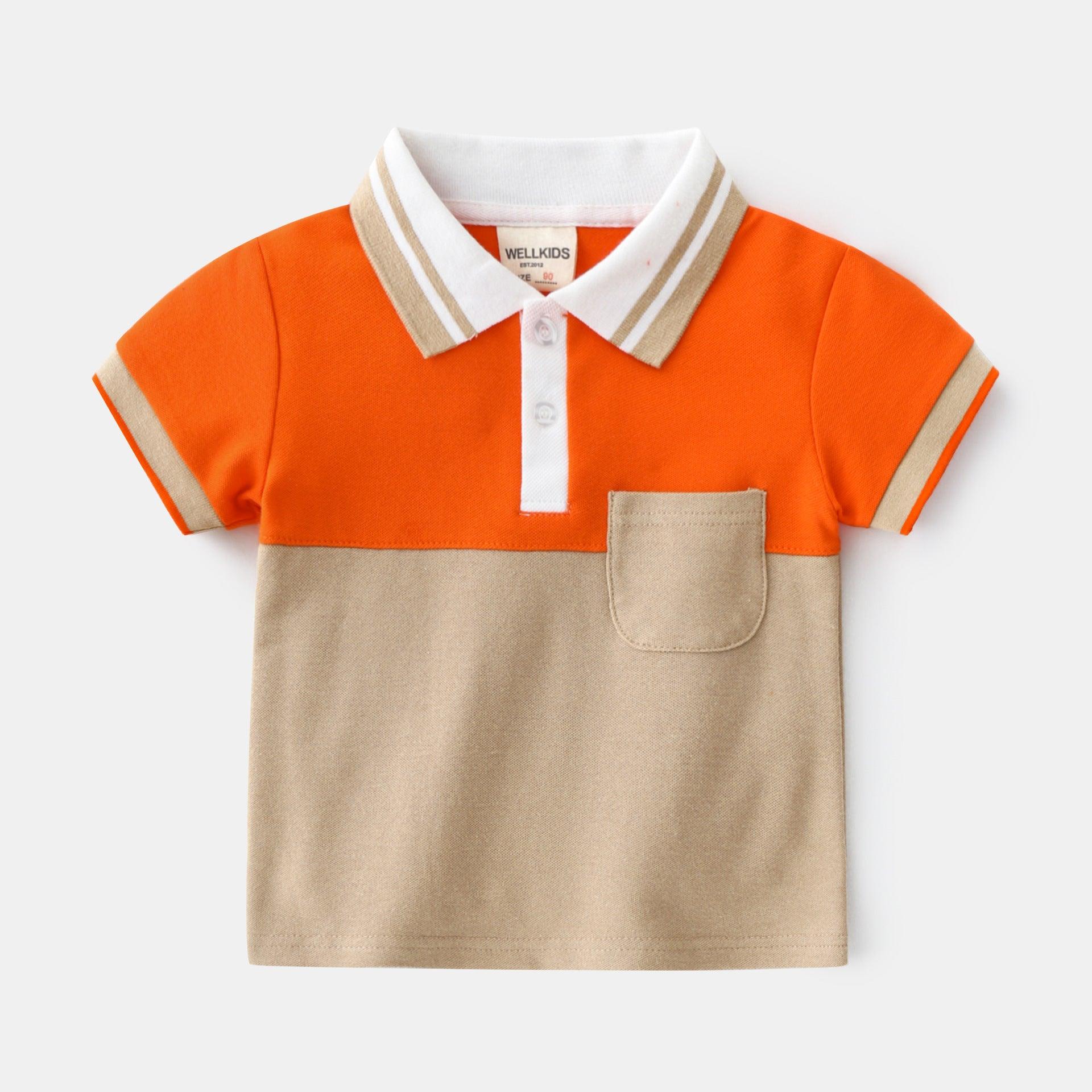 Boy's baby T-shirt short-sleeved summer kids children's top - Almoni Express