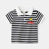 Boy's baby T-shirt short-sleeved summer kids children's top - Almoni Express