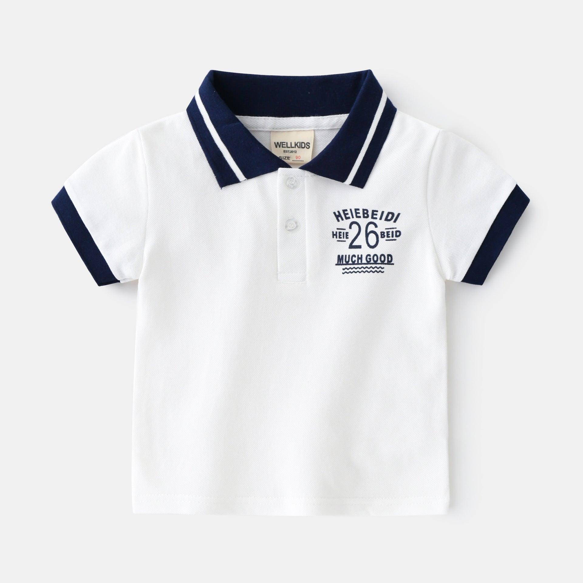 Boy's baby T-shirt short-sleeved summer kids children's top - Almoni Express