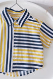 Boys' Summer Children'S Short-Sleeved Shirts And Children'S Tops - Almoni Express