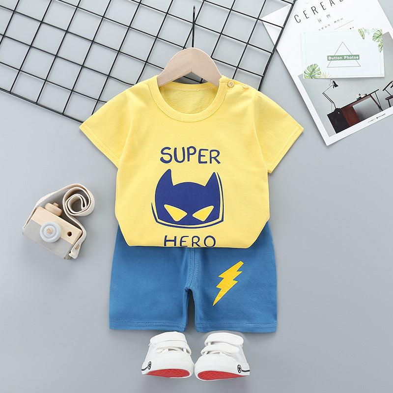 Cartoon children short sleeve suit - Almoni Express