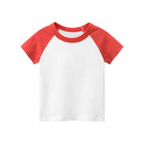 Children's Short Sleeve T-shirt Solid Color Advertising Shirt - Almoni Express