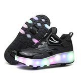 Children's Wheel Shoes LED Light Emitting Charging Children's Lamp Shoes - Almoni Express