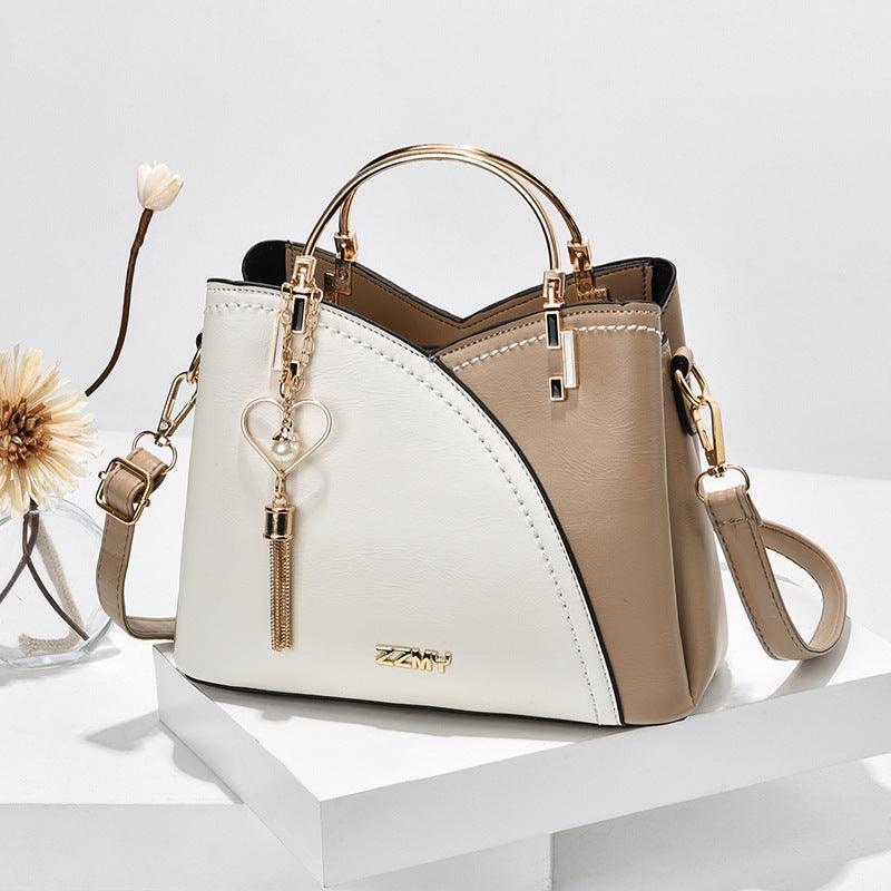 Color Block Handbag Love Tassel Decor Crossbody Bags For Women - AL MONI EXPRESS
