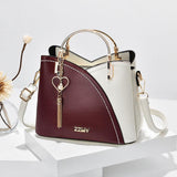 Color Block Handbag Love Tassel Decor Crossbody Bags For Women - AL MONI EXPRESS