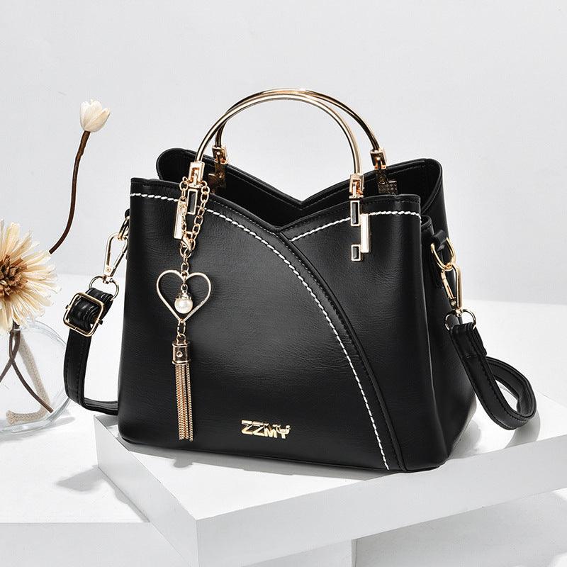 Color Block Handbag Love Tassel Decor Crossbody Bags For Women - AL MONI EXPRESS