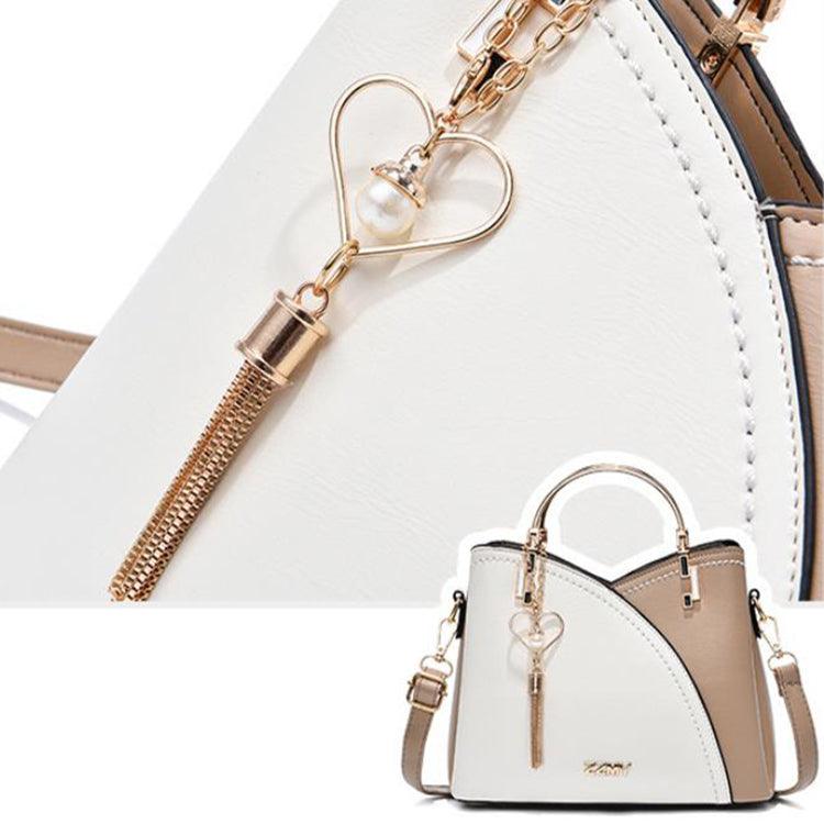 Color Block Handbag Love Tassel Decor Crossbody Bags For Women - AL MONI EXPRESS