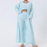 Cozy Pajama Set, 3 Piece Lounge Set, Cute Loungewear, Warm Suit Sets, Matching Set, Lounge Set, 3 Piece Pant Sets, Women Winter Dress - AL MONI EXPRESS