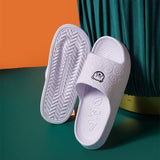Cute Bear Slippers Indoor Non-slip Thick Soles Floor Bedroom Bathroom Slippers For Women Men Fashion House Shoes Summer - AL MONI EXPRESS