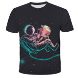 Digital Print Astronaut T-Shirt - Almoni Express