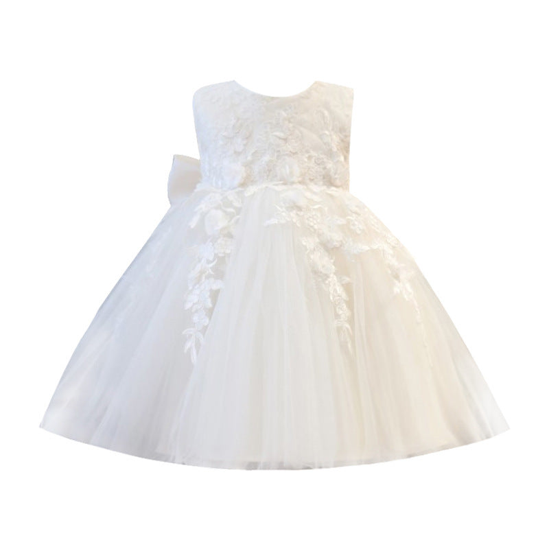 Girls' Birthday Host Show Performance Clothes Children's Wedding Dress