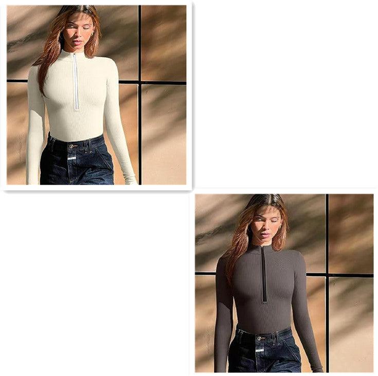 Fashion Long Sleeve Jumpsuit Seamless Slimming Shapewear For Women Romper - AL MONI EXPRESS