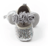 Glitter Rosette Mary Janes - Almoni Express