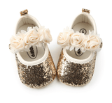Glitter Rosette Mary Janes - Almoni Express