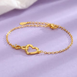 Heart-shape Bracelet Fashion Jewelry Versatile Love Bracelet Gift For Girlfriend Valentine's Day - AL MONI EXPRESS