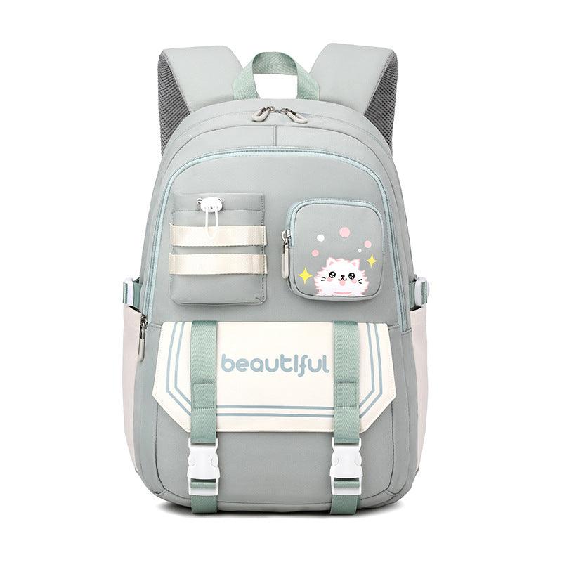 Large Capacity Schoolbag For Primary School Girls Cute - Almoni Express