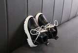 Leather short boots for boys - Almoni Express