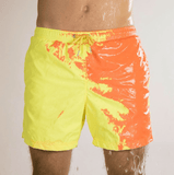 Magical Change Color Beach Shorts Summer Men Swimming Trunks Swimwear Swimsuit Quick Dry bathing shorts Beach Pant - Almoni Express
