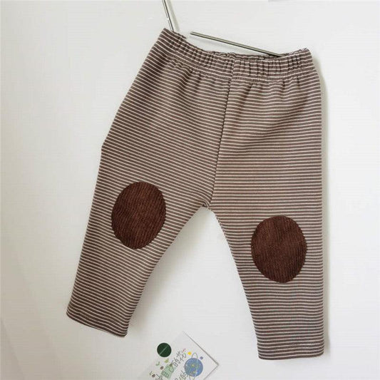 Men's and Women's Baby Striped Leggings with Lrge Stretch Trousers - Almoni Express