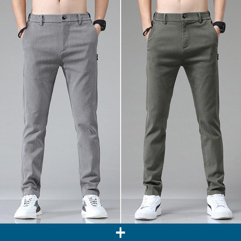 Men's Fashion Loose Straight Casual Jeans - Almoni Express