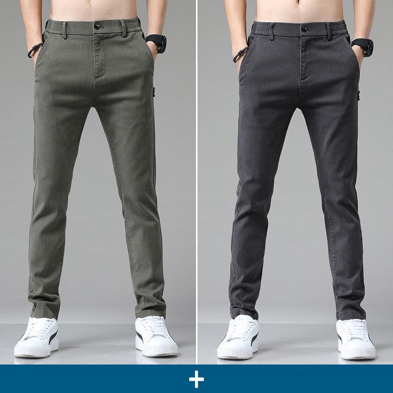 Men's Fashion Loose Straight Casual Jeans - Almoni Express