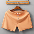 Men's Home Cotton Breathable Comfortable Sports Shorts Solid Color Vertical Pattern Large Size Men's Underwear - Almoni Express