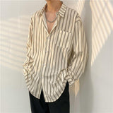 Mens Temperament Fashion Casual Printed Shirt - Almoni Express