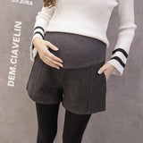 Pregnant women shorts, tide mom, woolen stomach lift pants - Almoni Express