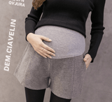 Pregnant women shorts, tide mom, woolen stomach lift pants - Almoni Express