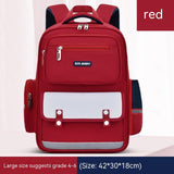 Primary School Student Schoolbag Male Grade 1-3-6 Portable Burden Alleviation Large Capacity Children's Schoolbag Backpack - Almoni Express