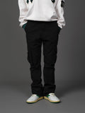 Retro Two-color Casual Pocket Micro-flare Pants National Trend - AL MONI EXPRESS