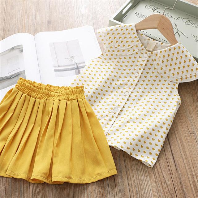 Summer Children Baba Girls Clothes T Shirt Shorts Kids Girl - Almoni Express