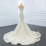 The Wedding Dress Wears Two Fishtail Tail Tube Tops, The Temperament Is Thin And Dreamy - Almoni Express