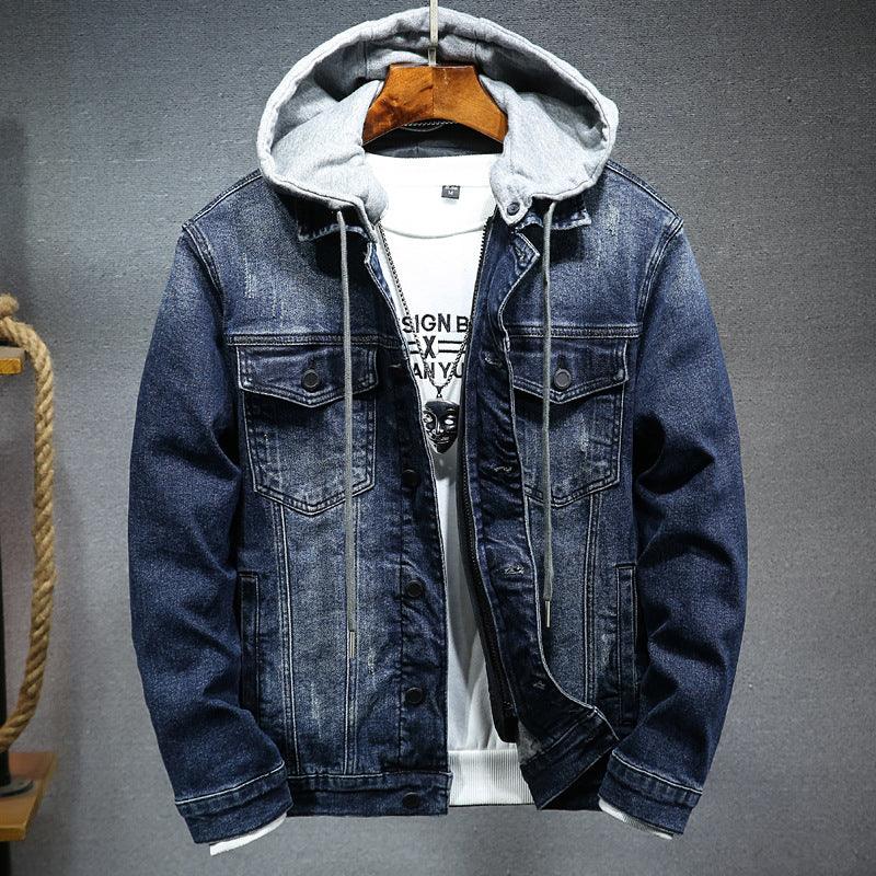 Thick denim jacket men - AL MONI EXPRESS