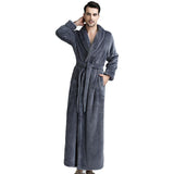 Thick waist velvet bathrobe - Almoni Express
